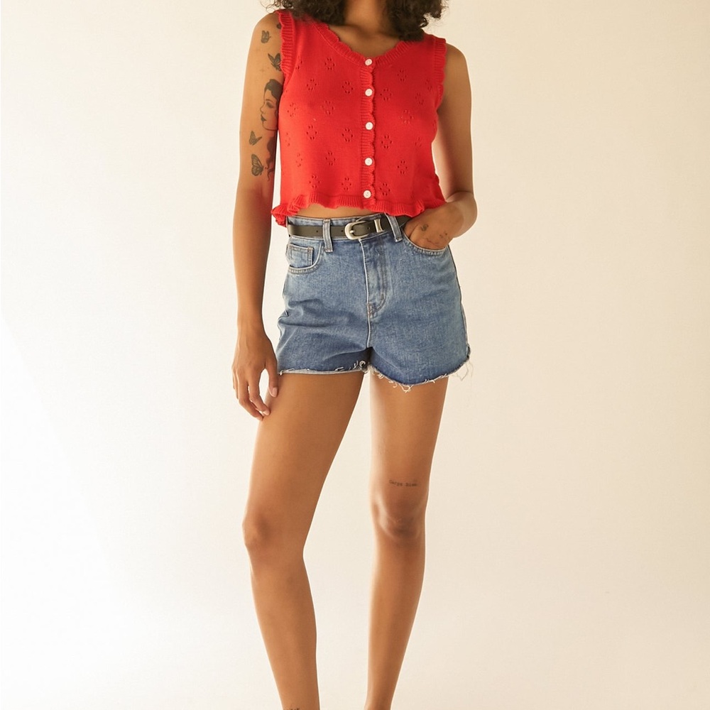 Women's Blue Denim Shorts